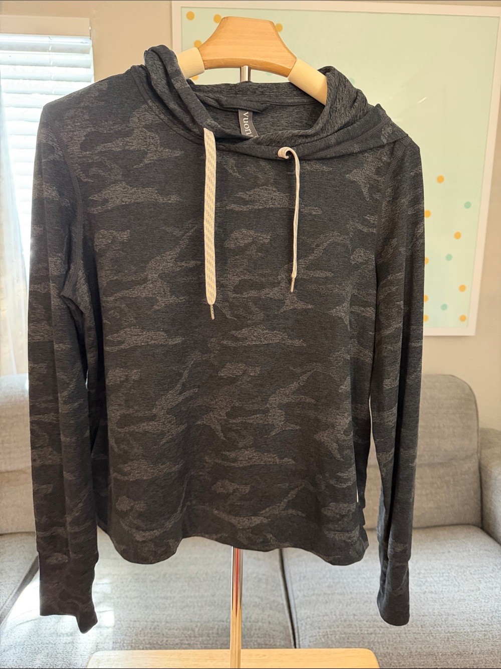 Vuori Dark Gray Camo Pullover Hoodie